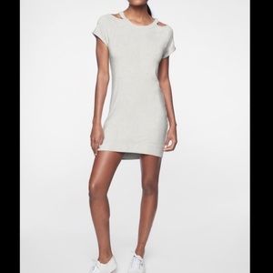 Athleta Shala T-shirt dress light gray